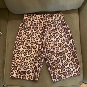 Leopard Bike Shorts